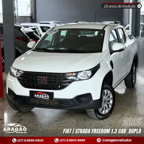 CABINE DUPLA!!! FIAT STRADA FREEDOM 1.3 2025 APENAS 39.000 KM IMPECÁVEL / FINANCIAMOS