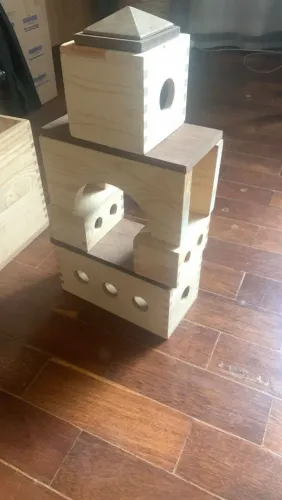 Brinquedo importado da Alemanha bloco criativo Montessori 