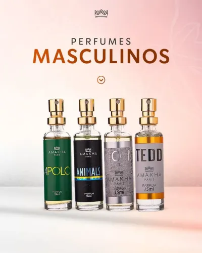 Perfumes Masculinos Amakha Paris - 4 Fragrâncias