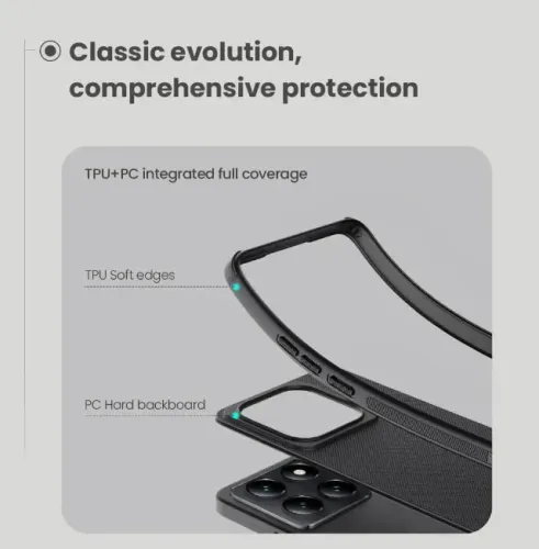 Kit Xiaomi 14T: Capa Nillkin Frosted Xiaomi 14T + protetor lente/câmera