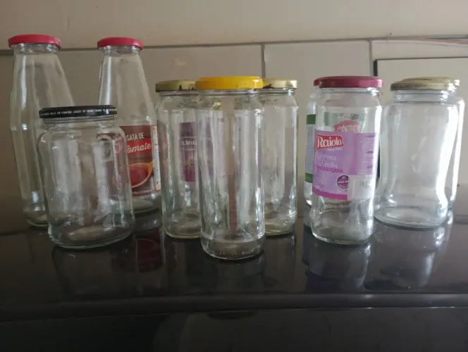 Vidros pra conserva/ potes de biscuit 