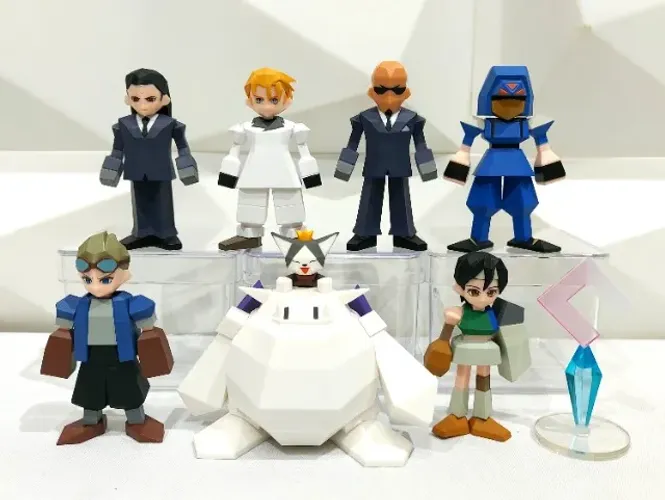 Mini Polygon Figures Set 2 - Final Fantasy Vii Remake 