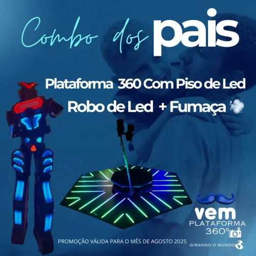 Plataforma 360 + Robô de Led 