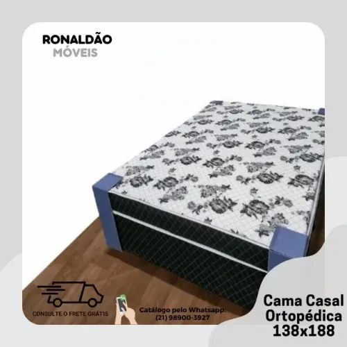 Cama Box Casal Ortopédica - Entrega Rápida! 
