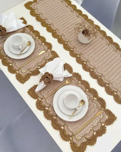 Jogo Americano Crochê - Elegância e Estilo para sua Mesa