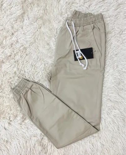 Calça Jogger Bege 34 36 38 PP P M Sarja