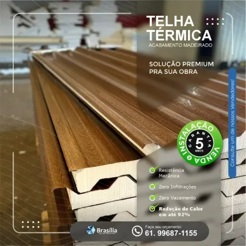 Instalação de Telhas Térmicas no DF - Venda de Material