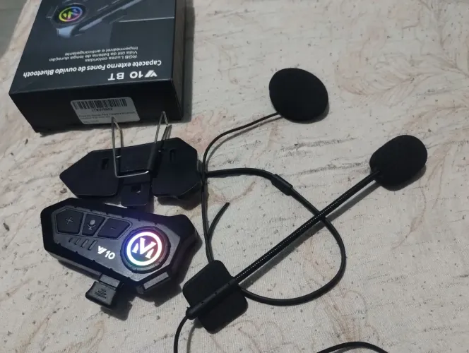 fone bluetooth para capacete