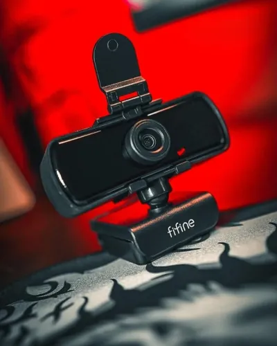 Câmera Webcam Fifine K420 Grande Angular 2K Lacrado