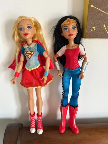 Bonecas Super Hero Girls - Supergirl e Mulher Maravilha
