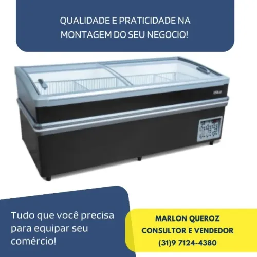 Ilha de Congelados 2,20M Preta Polar
