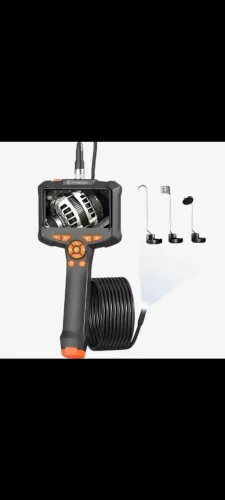 Endoscópio Boroscópio 5m Sonda Câmera Fio Rígido - Tela 4.3