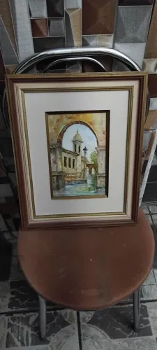 Quadro antigo pintura a óleo