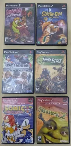 PROMOÇÃO CRIANÇAS 05 GAMES PS2 ORIGINAIS TESTO NA HORA VIDEOCHAMADA VER DESCRIÇÃO
