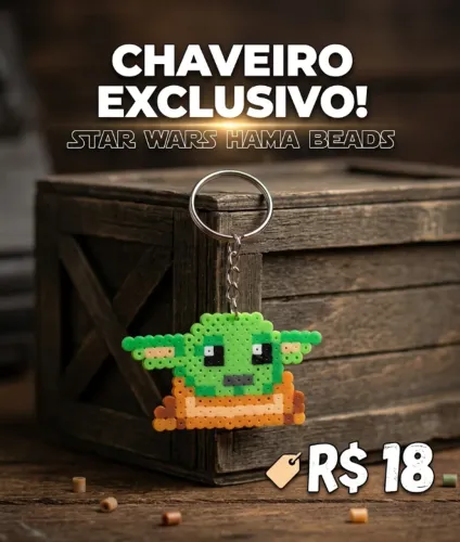 Chaveiro Hama Beads