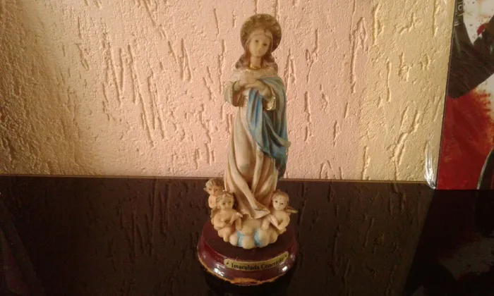 Nossa Senhora do Carmo Estátua Miniatura Decorativa