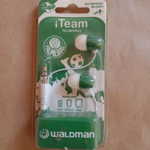 Fone ouvido conector P2 palmeiras