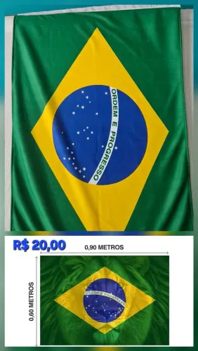 Bandeira so Brasil 90x60 cm