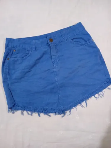 Saia Jeans Azul 