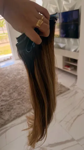 Mega Hair Loiro Brasileiro do Sul - Fita adesiva