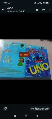 Cartão de UNO 