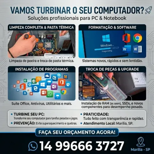 suporte tecnico de computador e notebook