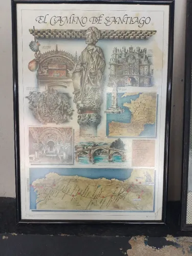Quadro Decorativo El Camino de Santiago - Moldurado