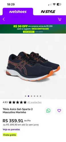 Tênis Asics Gel Sparta 2