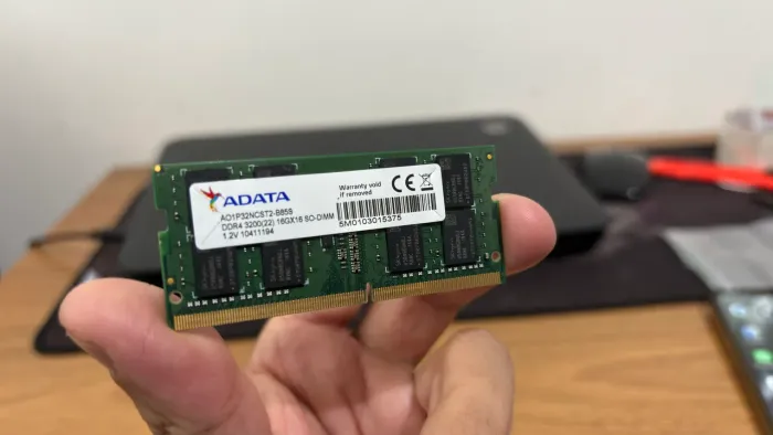 Memória 16 gb dd4 3200 Samsung 1.2 para notebook testada