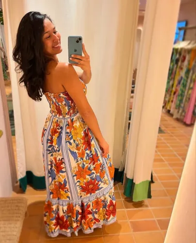 Vestido Longo farm 