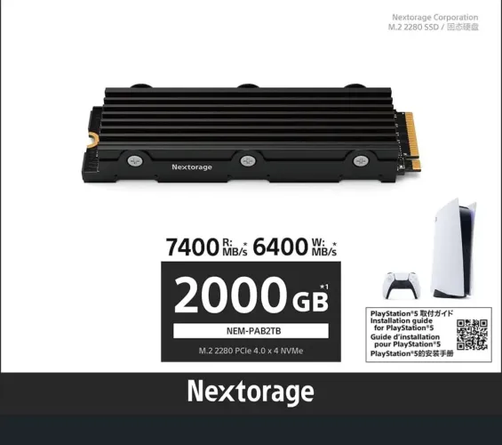 PLAYSTATION 5 SSD NMVE NEXTORAGE SONY O MELHOR 2 TERA BYTE