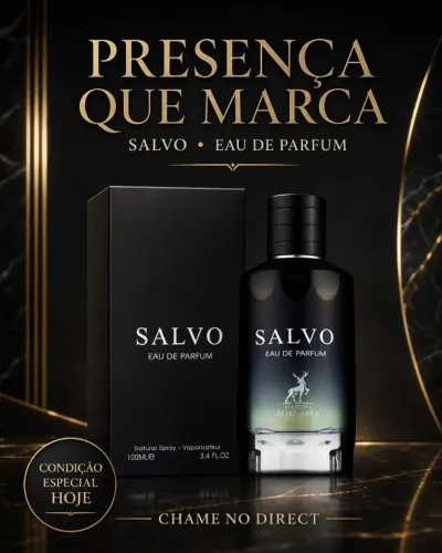 Perfume Arabe Masculino Salvo Eau De Parfum 100 Ml