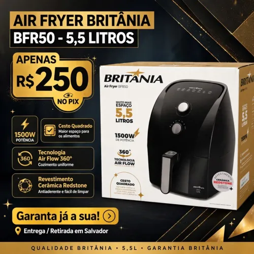 Air fryer na caixa lacrado 
