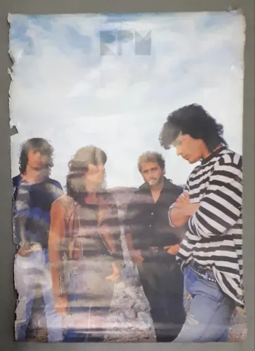 Pôster Do RPM ?4 Coiotes? Em Las Vegas 1988 Raridade Item Para Fã ou Colecionador