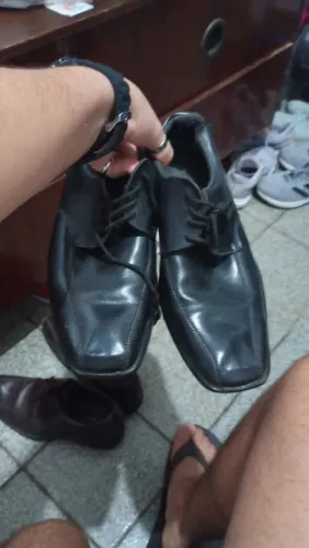 Sapato Social Preto Tam 39/40