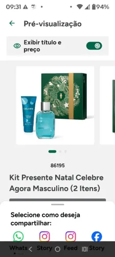 Perfume na promoção