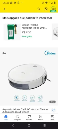 Robô Aspirador Midea