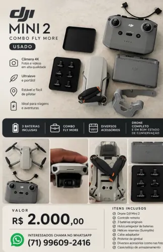 Drone djy mini 2 combo fly more