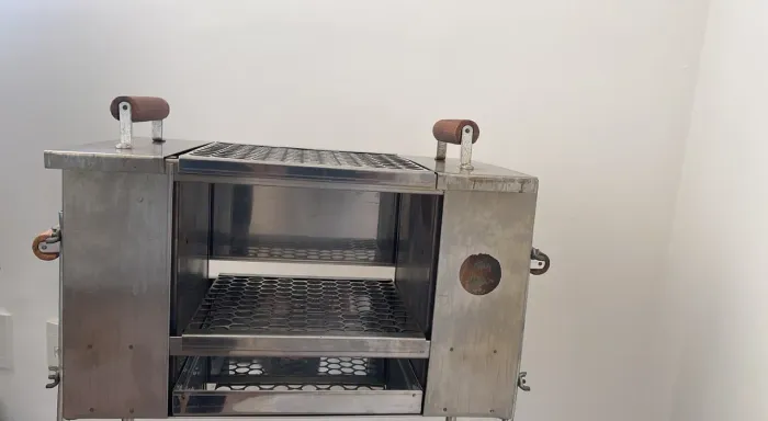 Churrasqueira sem fumaça inox ideal para apartamento