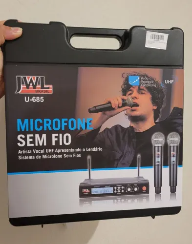 Microfone Sem Fio JWL U-685 (par) - Lacrado