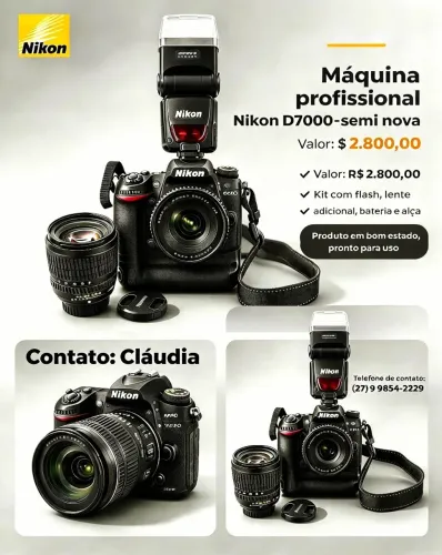 Máquina Fotográfica Profissional
