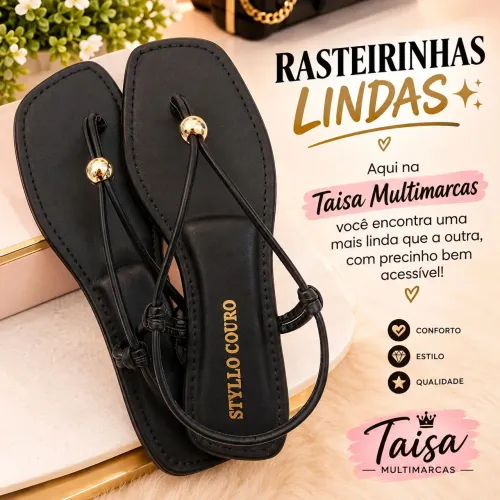 Rasteirinha super confortável por R$49,99
