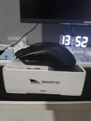 Mouse Gamer sem fio SMAILWOLF RS7 paw 3311 20000dpi