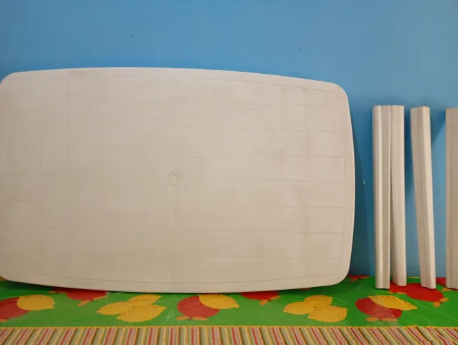 Mesa retangular desmontável