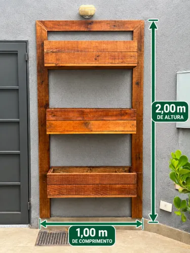 HORTA SUSPENSA E JARDIM VERTICAL LINDISSIMO NOVINHO