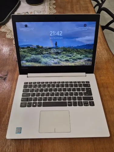 Notebook Lenovo Branco | Intel i3 / 8GB RAM / SSD 500GB (Windows 11 + Office)