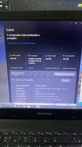 Notebook Samsung