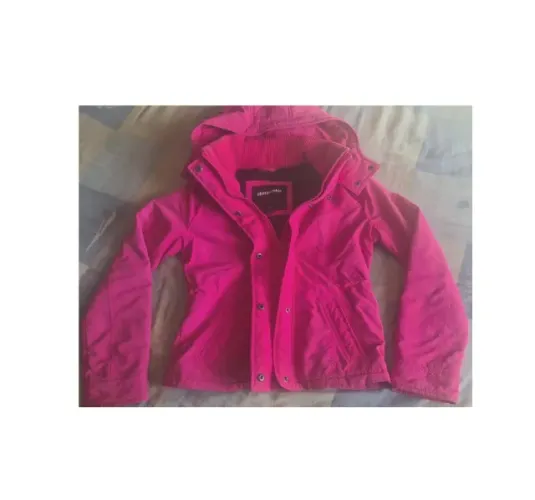 Jaqueta Abercrombie & Fitch all-season weather warrior jacket hot pink neve MUITO QUENTE