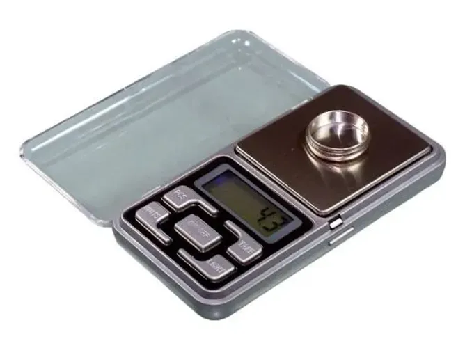 Balança Digital Alta Precisão 0,1g A 500g Bolso - Pequena - Ouro-Joias - Loja Coimbra 