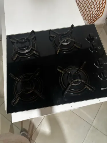 Cooktop Brastemp 4 Bocas em Vidro Temperado - Perfeito Estado
